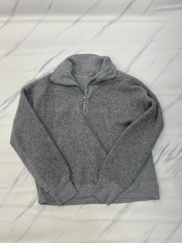 Athletic Sweatshirt Collar By Lululemon In Grey, Size: 6