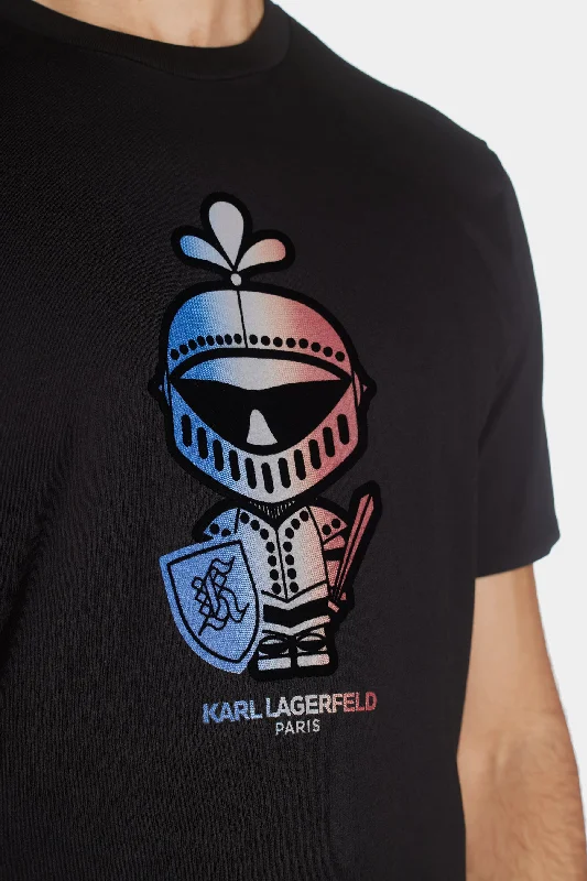 Armor Printed Karl Short Sleeve Crew Neck T-Shirt