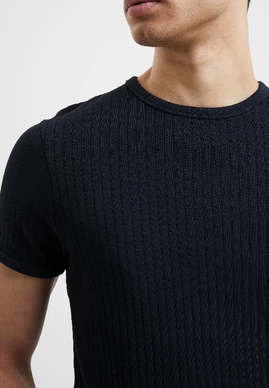 Needle Ribbed T-Shirt