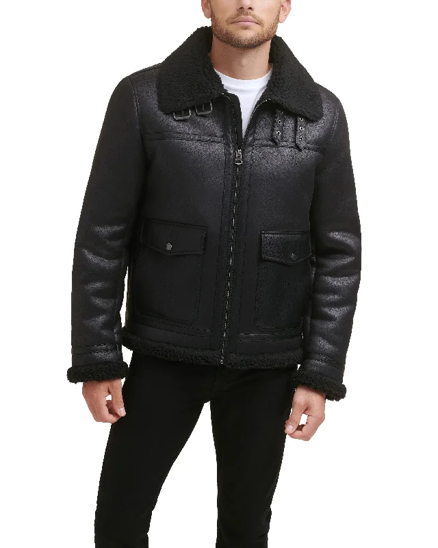 Faux Shearling Shortie Rancher Jacket