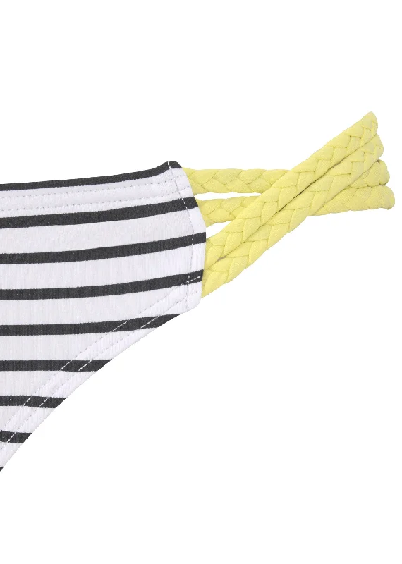 Strappy side bikini bottom - Sand Stripes