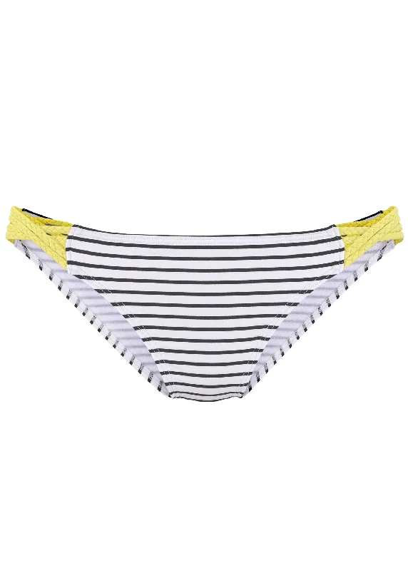 Strappy side bikini bottom - Sand Stripes