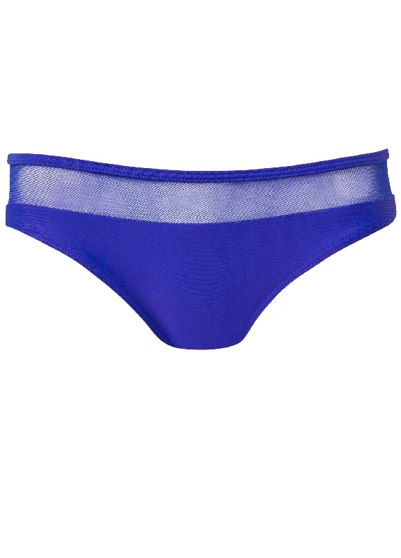 Mesh band low-rise bottom - Cobalt Blue